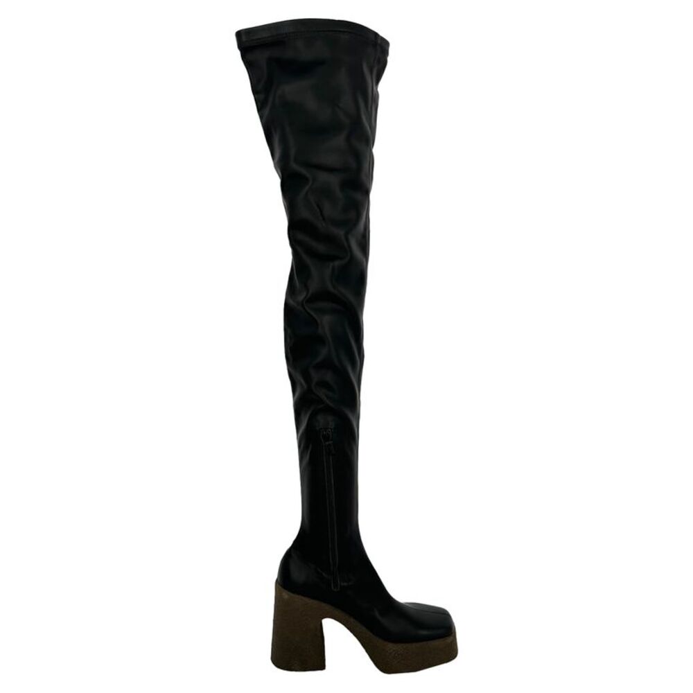 Stella McCartney Skyla Above-The-Knee Boots in Black Leather